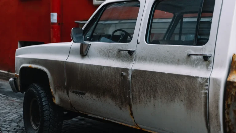 Pickup truck cab ready for sound treatment